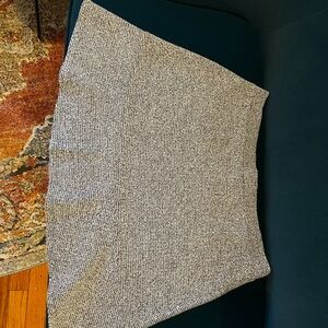 LOFT Women's Textured Gray Mini Skirt